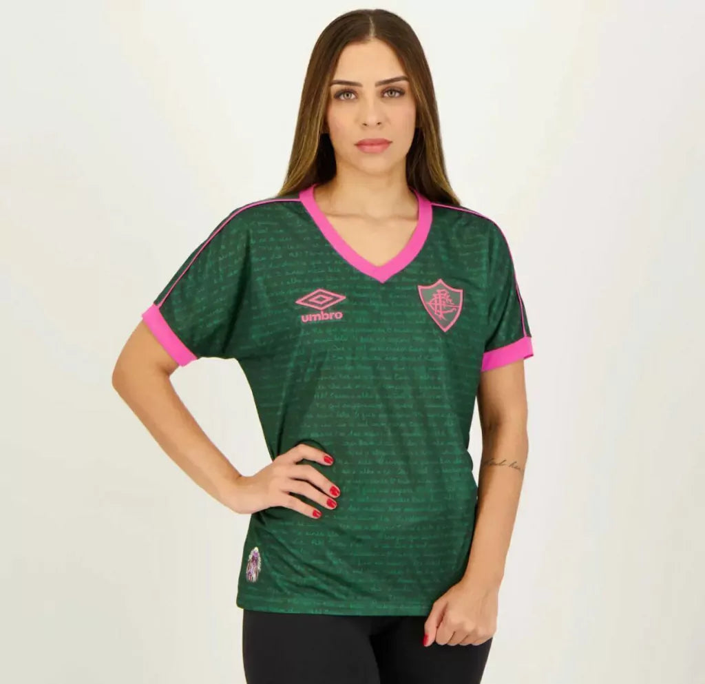 Camisa Feminina Umbro Fluminense 2023/24 III - Edição Especial Cartola